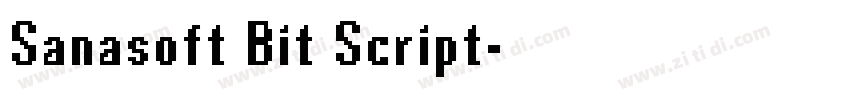 Sanasoft Bit Script字体转换